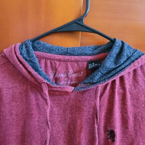 Lion's Crest men's pouch pocket hood long-sleeve shirt - Picture 11 of 16